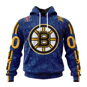 Hoodie NHL Boston Bruins Special All-Star Game Design St2401 QTNHL080524A817HD