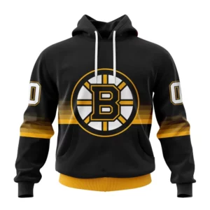 Hoodie NHL Boston Bruins Special Black And Gradient Design St2301 QTNHL080524A1421HD