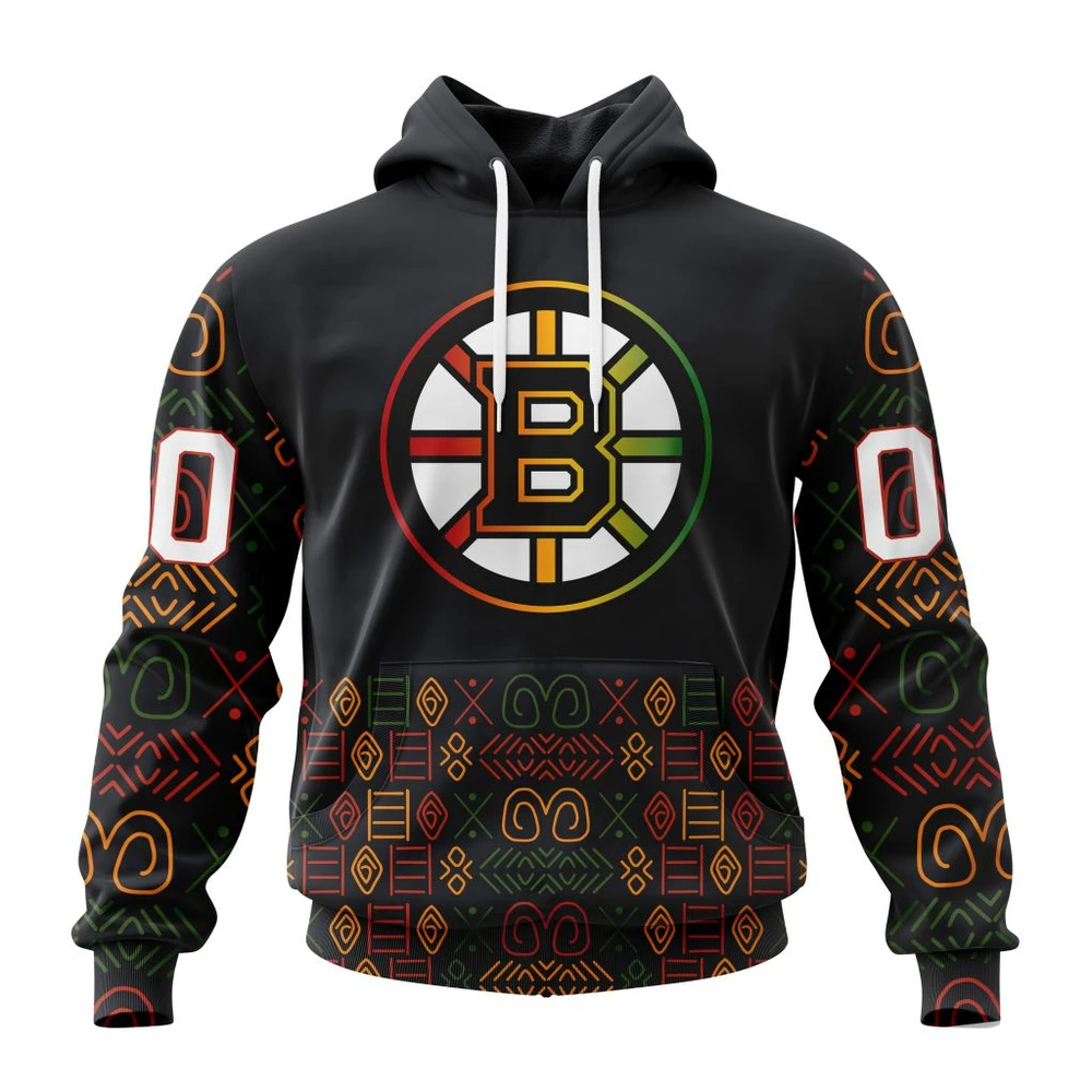 Hoodie NHL Boston Bruins Special Design For Black History Month St2401 QTNHL080524A1072HD