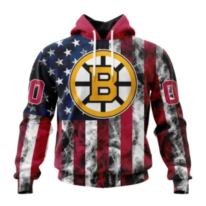 Hoodie NHL Boston Bruins Special Design For Independence Day The Fourth Of July St2401 QTNHL080524A502HD