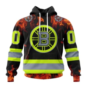 Hoodie NHL Boston Bruins Special Design Honoring Firefighters St2401 QTNHL080524A1104HD