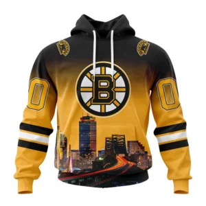 Hoodie NHL Boston Bruins Special Design With Cityscape St2301 QTNHL080524A4089HD