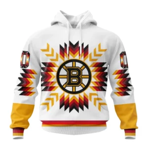 Hoodie NHL Boston Bruins Special Design With Native Pattern St2302 QTNHL080524A1593HD