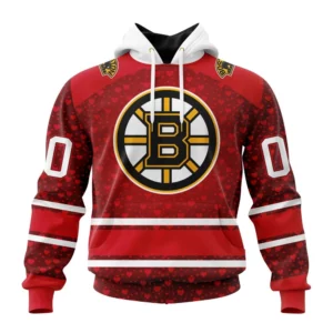 Hoodie NHL Boston Bruins Special Gift For Valentines Day St2401 QTNHL080524A1008HD
