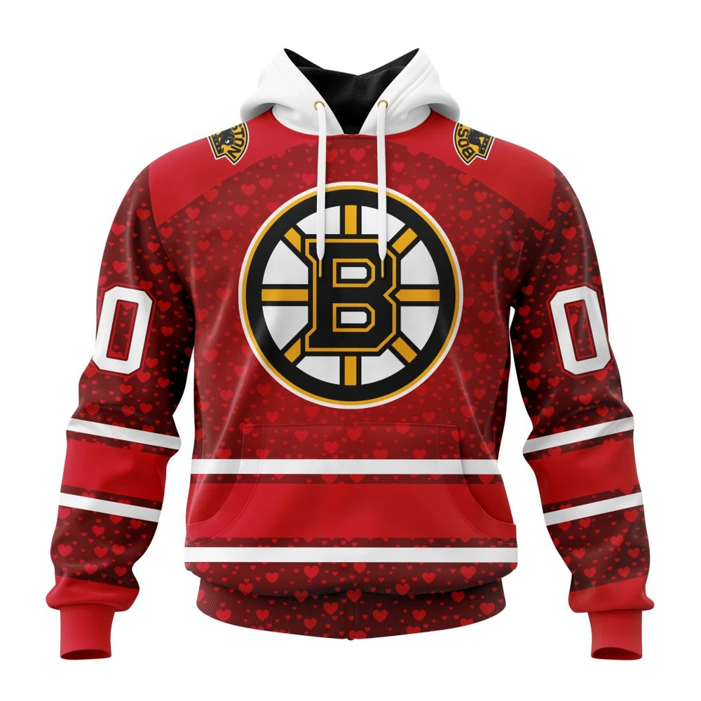 Hoodie NHL Boston Bruins Special Gift For Valentines Day St2401 QTNHL080524A1008HD