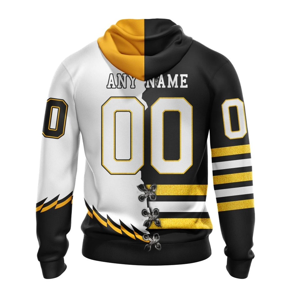 Hoodie NHL Boston Bruins Special Home Mix Reverse Retro Personalized Kits QTNHL080524A944HD - Image 2