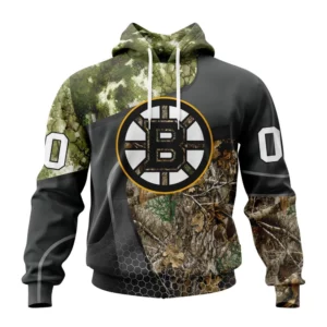 Hoodie NHL Boston Bruins Special Hunting Camo Design St2302 QTNHL080524A1325HD