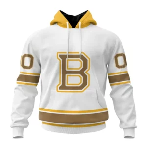 Hoodie NHL Boston Bruins Special Whiteout Design St2401 QTNHL080524A580HD