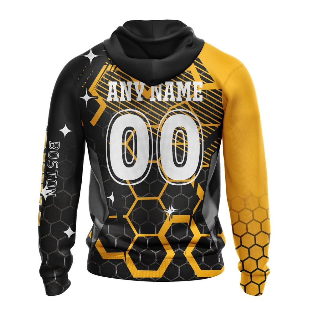 Hoodie NHL Boston Bruins Specialized Design With Motocross Syle V0222 QTNHL080524A3397HD - Image 2