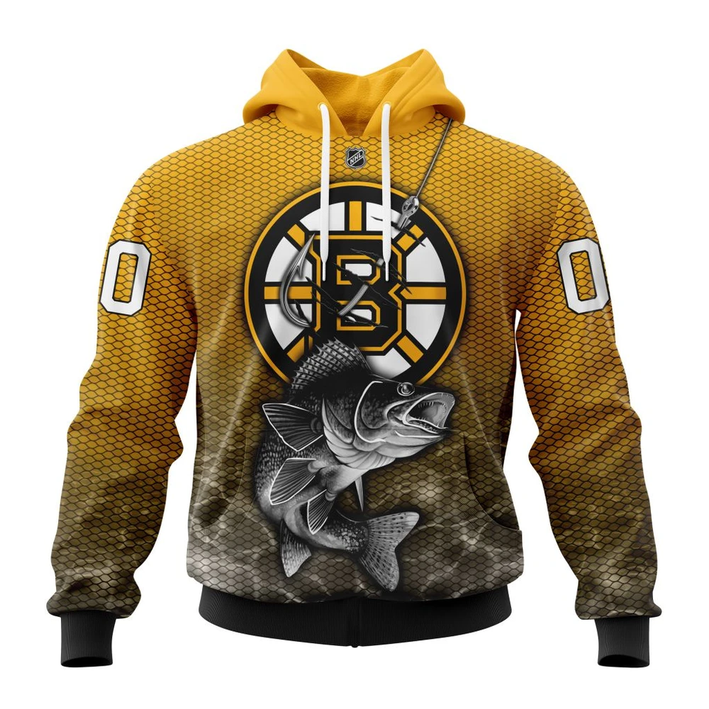 Hoodie NHL Boston Bruins, Specialized Fishing Style St2201 QTNHL080524A428HD