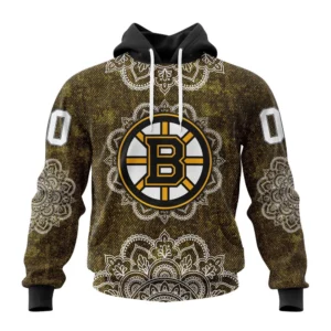 Hoodie NHL Boston Bruins, Specialized Mandala Style St2201 QTNHL080524A4066HD