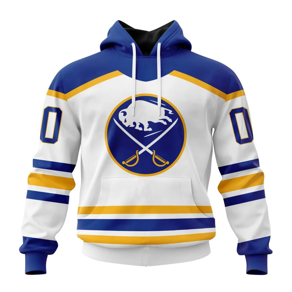 Hoodie NHL Buffalo Sabres Personalized Away Kits QTNHL080524A1564HD