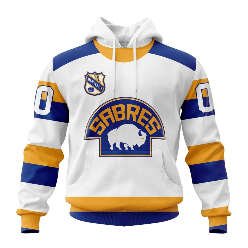 Hoodie NHL Buffalo Sabres Personalized Heritage Design St2401 QTNHL080524A674HD