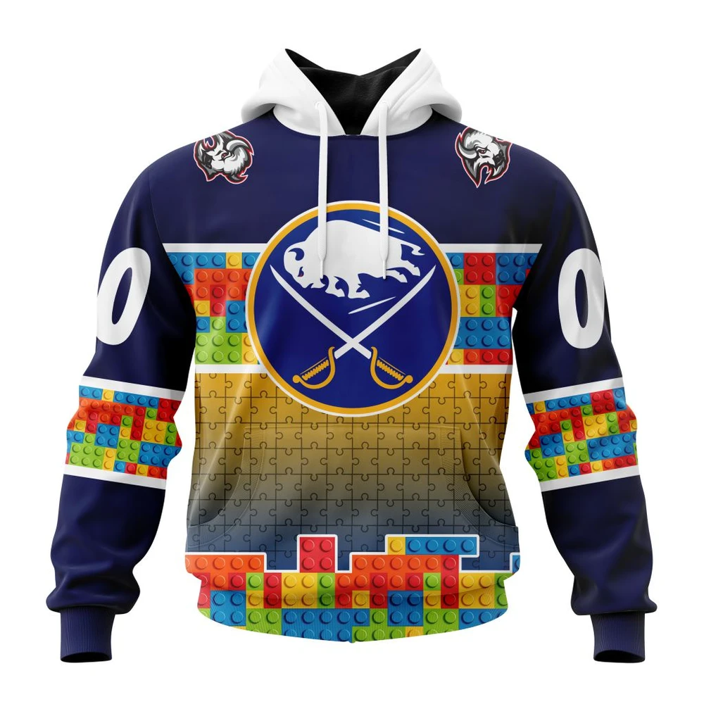 Hoodie NHL Buffalo Sabres Special Autism Awareness Design V2301 QTNHL080524A2250HD