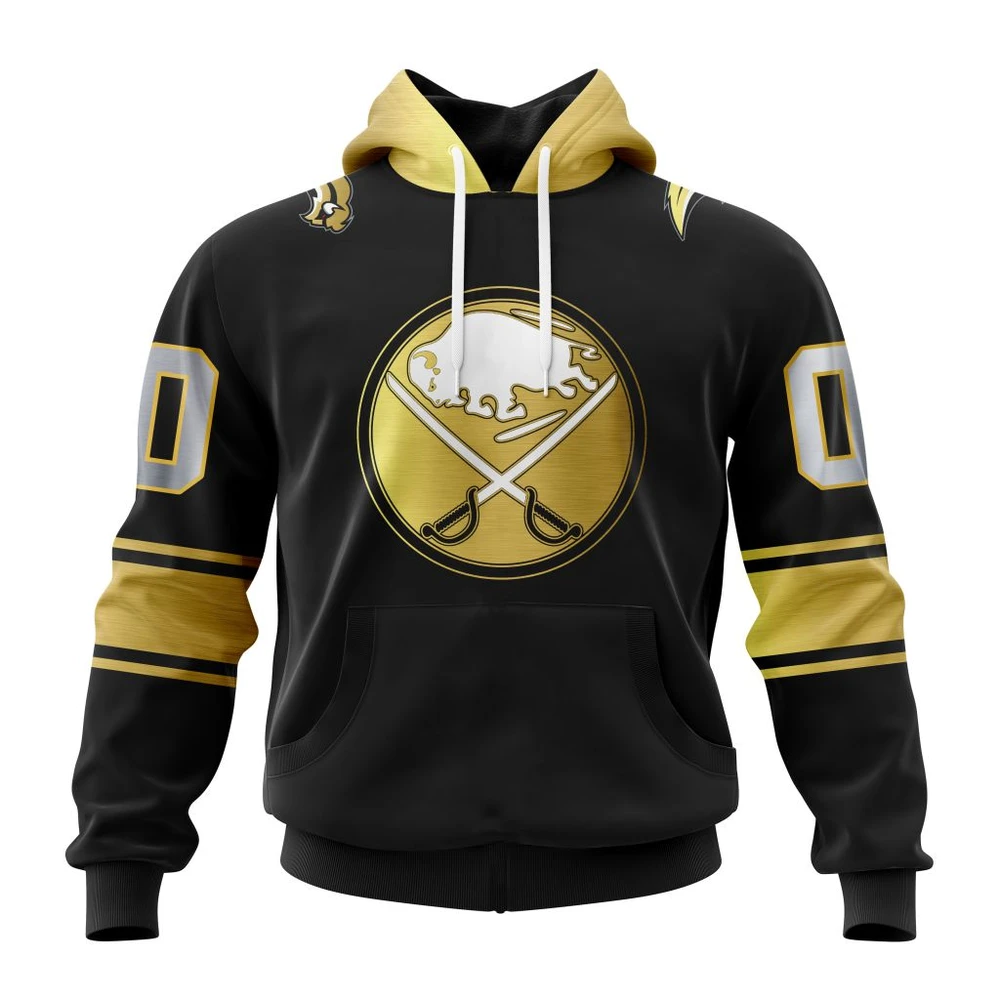 Hoodie NHL Buffalo Sabres Special Black And Gold Design St2401 QTNHL080524A783HD