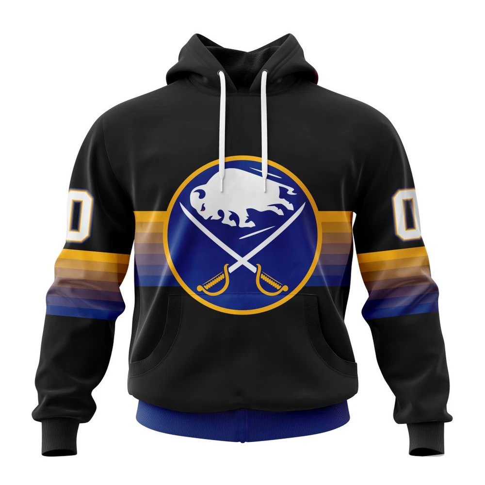 Hoodie NHL Buffalo Sabres Special Black And Gradient Design St2301 QTNHL080524A1420HD
