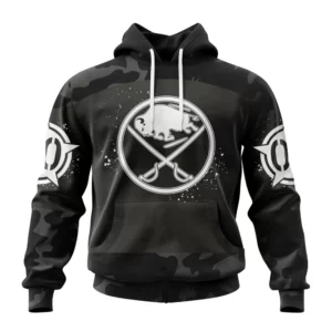 Hoodie NHL Buffalo Sabres Special Black Camo Design For Veterans Day St2304 QTNHL080524A1621HD