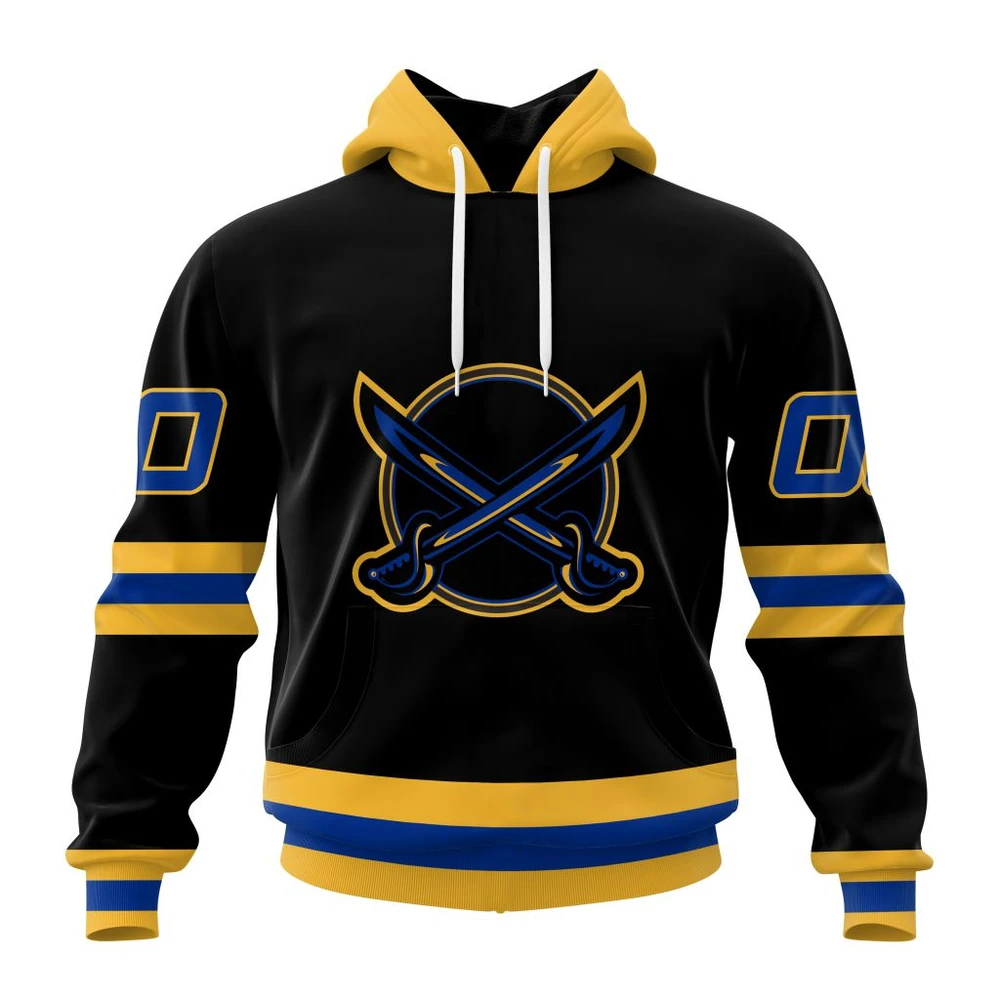 Hoodie NHL Buffalo Sabres Special Blackout Design St2401 QTNHL080524A611HD