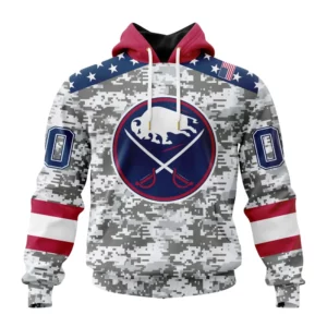Hoodie NHL Buffalo Sabres Special Camo Design For Veterans Day St2301 QTNHL080524A1813HD