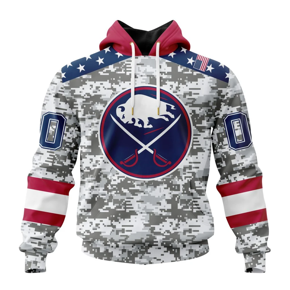 Hoodie NHL Buffalo Sabres Special Camo Design For Veterans Day St2301 QTNHL080524A1813HD