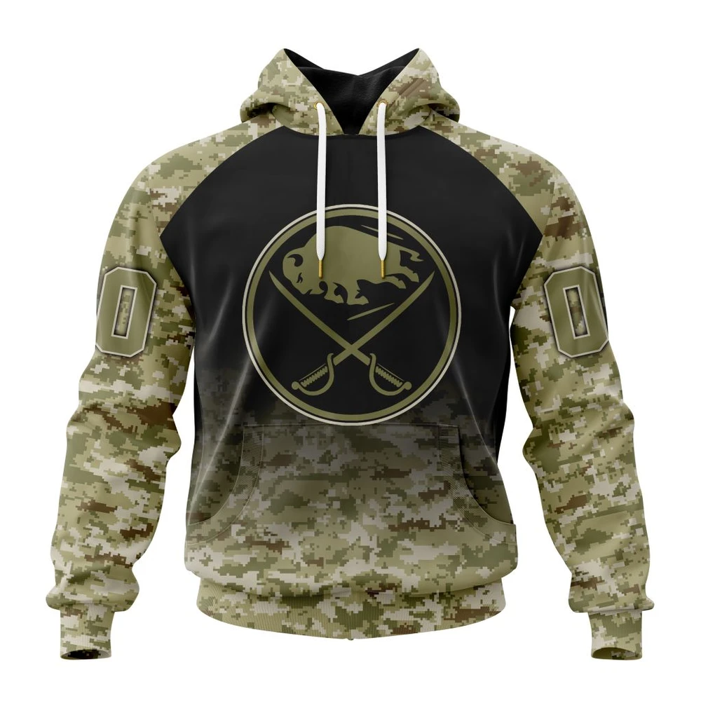 Hoodie NHL Buffalo Sabres Special Camo Design For Veterans Day St2302 QTNHL080524A1789HD