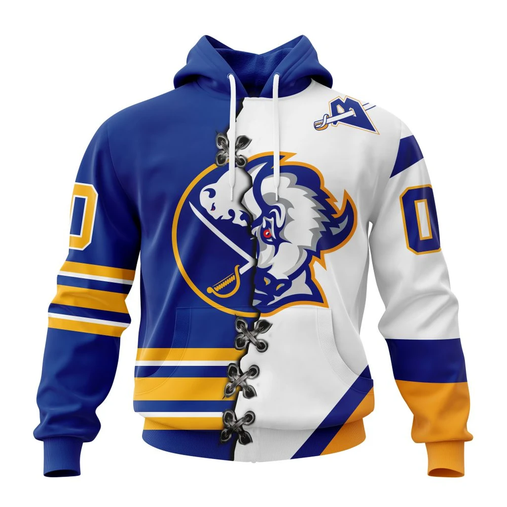 Hoodie NHL Buffalo Sabres Special Home Mix Reverse Retro Personalized Kits QTNHL080524A943HD