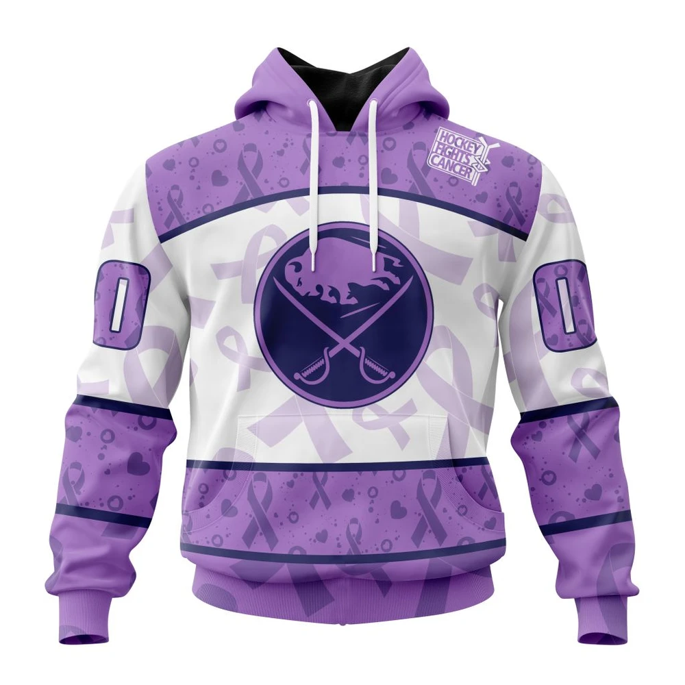 Hoodie NHL Buffalo Sabres Special Lavender Fight Cancer St2201 QTNHL080524A344HD