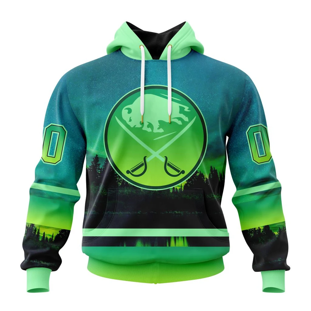 Hoodie NHL Buffalo Sabres Special Northern Lights Design St2302 QTNHL080524A1388HD