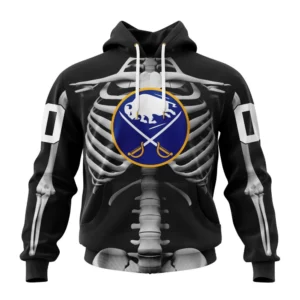 Hoodie NHL Buffalo Sabres Special Skeleton Costume For Halloween St2301 QTNHL080524A2039HD