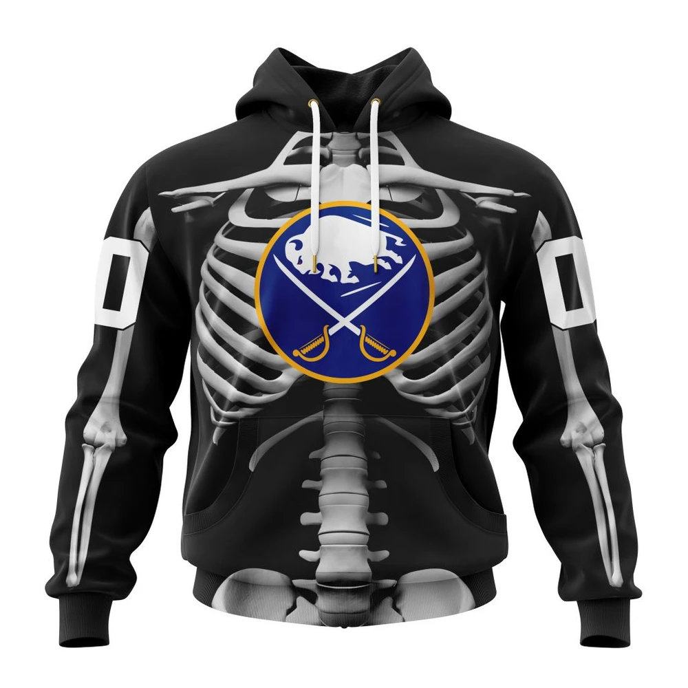Hoodie NHL Buffalo Sabres Special Skeleton Costume For Halloween St2301 QTNHL080524A2039HD