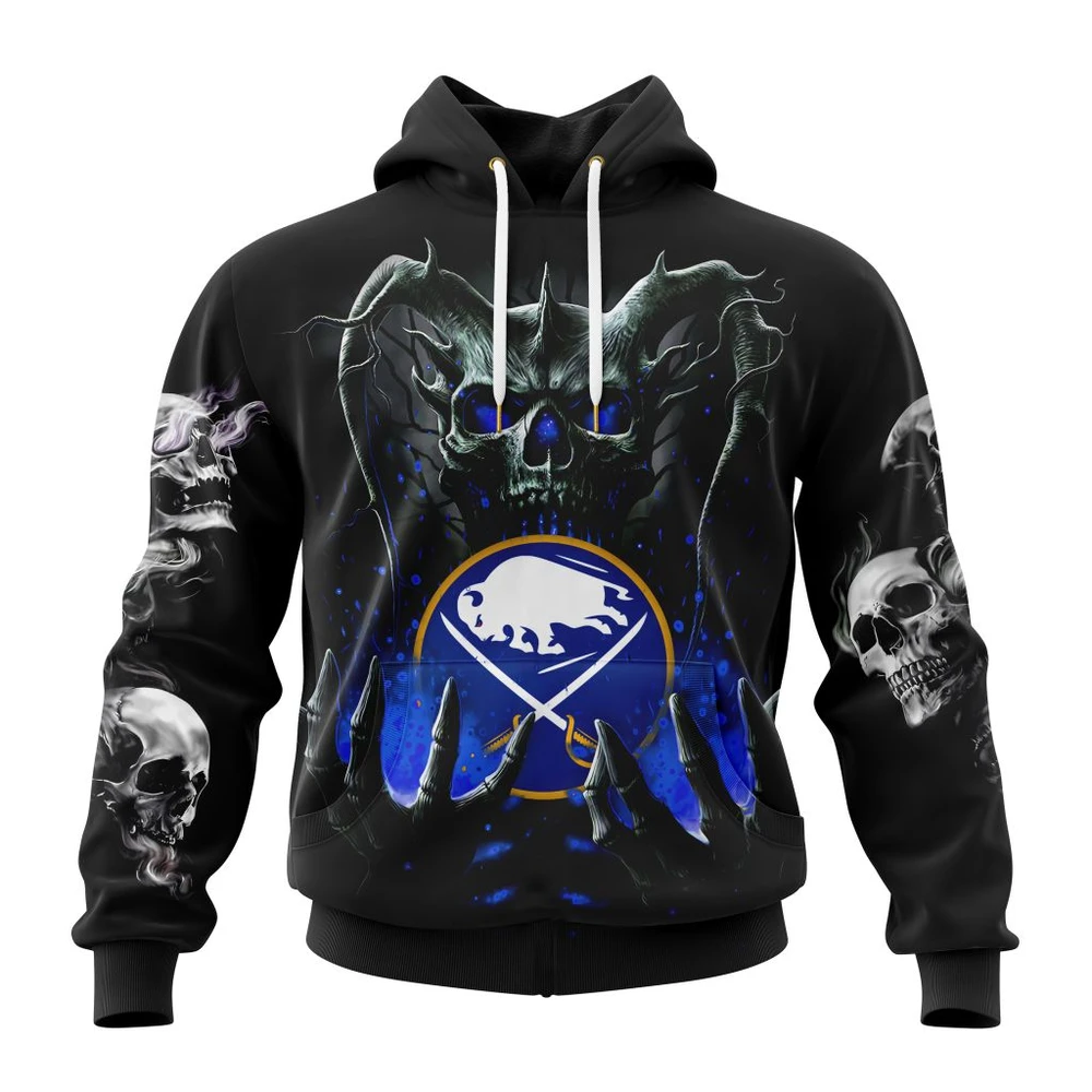 Hoodie NHL Buffalo Sabres Special Skull Art Design St2301 QTNHL080524A1227HD