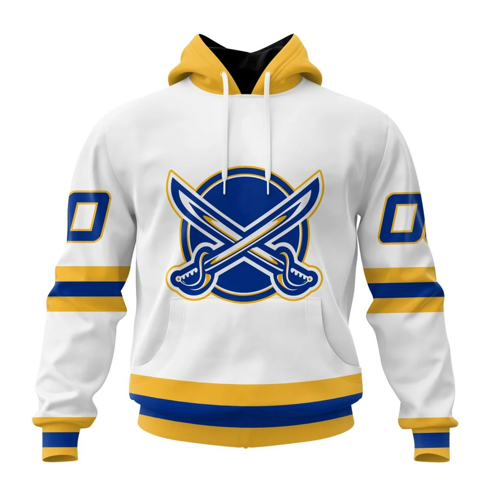 Hoodie NHL Buffalo Sabres Special Whiteout Design St2401 QTNHL080524A579HD