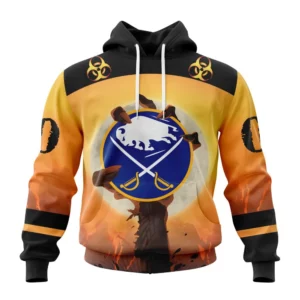 Hoodie NHL Buffalo Sabres Special Zombie Design For Halloween St2305 QTNHL080524A1950HD