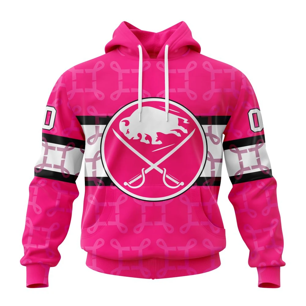 Hoodie NHL Buffalo Sabres, Specialized Design I Pink I Can! In October We Wear Pink Breast Cancer QTNHL080524A3630HD