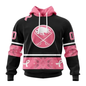 Hoodie NHL Buffalo Sabres, Specialized Design In Classic Style With Paisley! In October We Wear Pink Breast Cancer QTNHL080524A3602HD