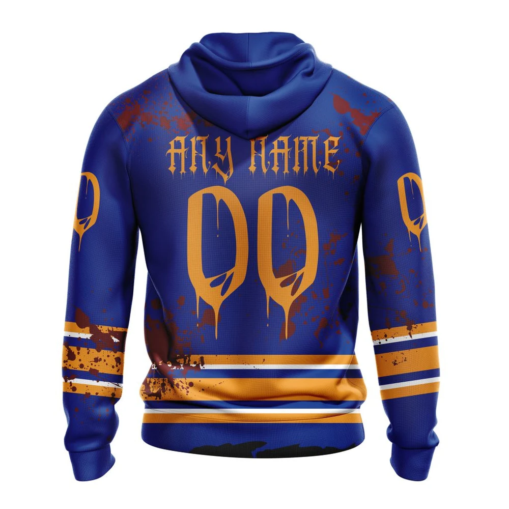 Hoodie NHL Buffalo Sabres, Specialized Design Jersey With Your Ribs For Halloween QTNHL080524A3517HD - Image 2