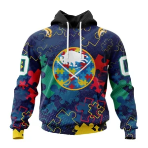 Hoodie NHL Buffalo Sabres, Specialized Fearless Aganst Autism QTNHL080524A2639HD