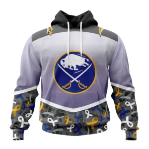 Hoodie NHL Buffalo Sabres, Specialized Sport Fights Again All Cancer V0122 QTNHL080524A3370HD
