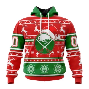 Hoodie NHL Buffalo Sabres, Specialized Unisex Christmas Is Coming V02 QTNHL080524A330HD