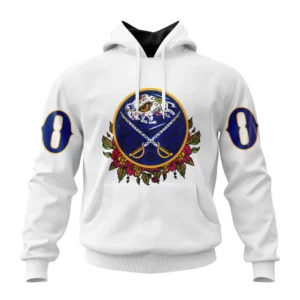 Hoodie NHL Buffalo Sabres, Specialized Unisex Kits Dia De Muertos QTNHL080524A2870HD