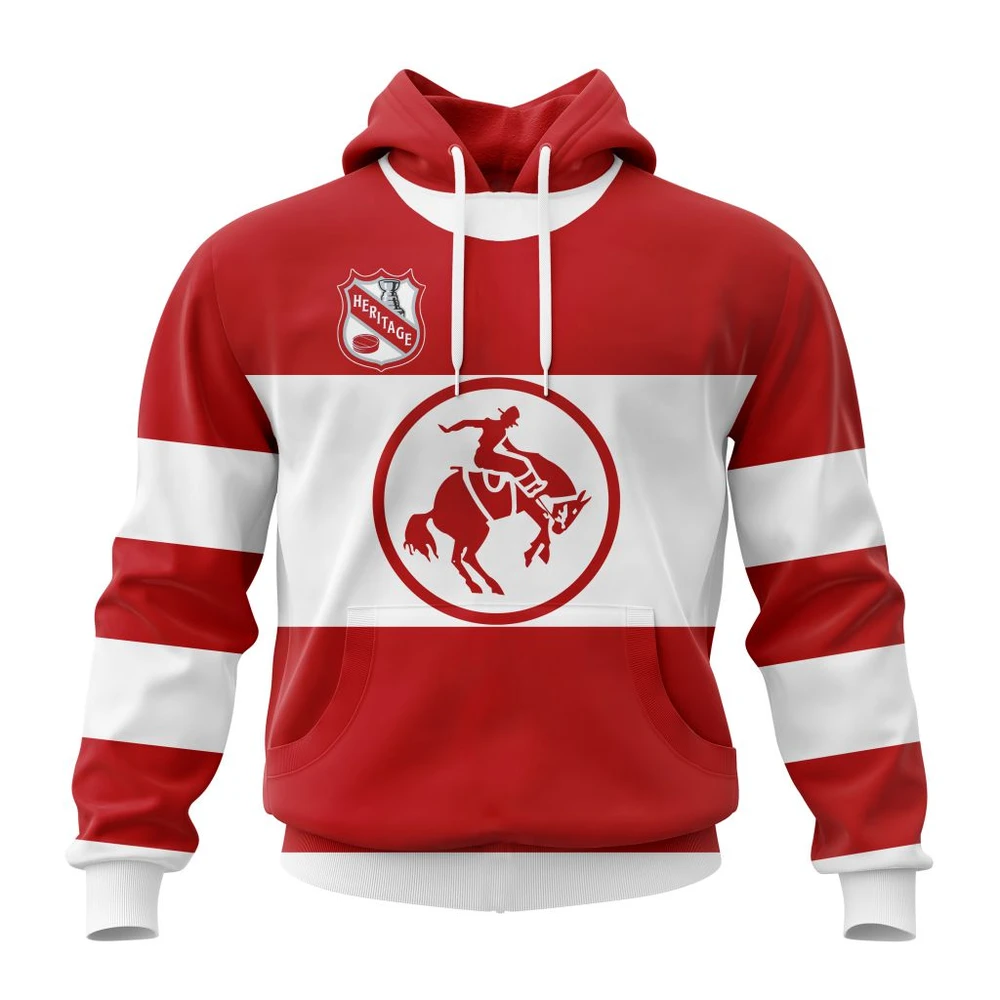 Hoodie NHL Calgary Flames Personalized Heritage Design St2401 QTNHL080524A670HD