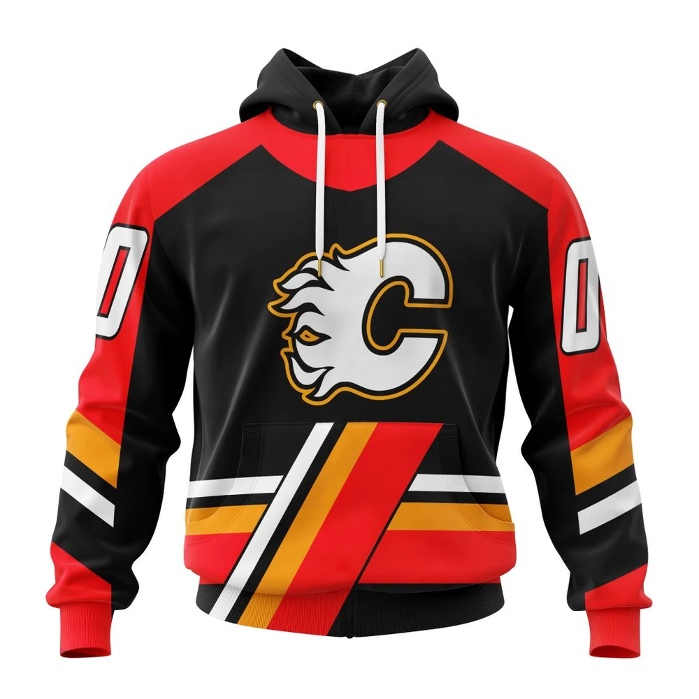 Hoodie NHL Calgary Flames Reverse Retro Kits QTNHL080524A355HD