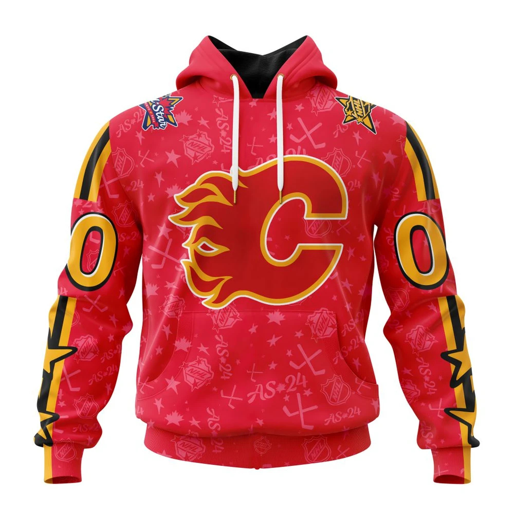 Hoodie NHL Calgary Flames Special All-Star Game Design St2401 QTNHL080524A812HD