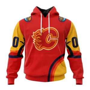 Hoodie NHL Calgary Flames Special All-Star Game Design With Florida Sunset QTNHL080524A2603HD