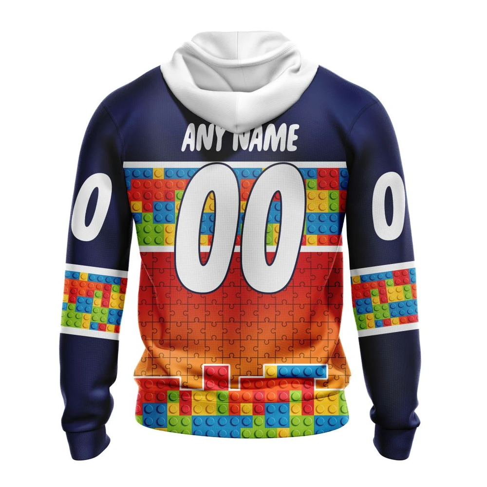 Hoodie NHL Calgary Flames Special Autism Awareness Design V2301 QTNHL080524A2246HD - Image 2