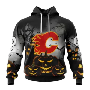 Hoodie NHL Calgary Flames Special Design For Halloween St2302 QTNHL080524A2004HD