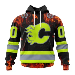 Hoodie NHL Calgary Flames Special Design Honoring Firefighters St2401 QTNHL080524A1099HD