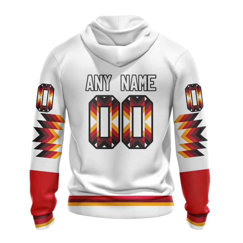 Hoodie NHL Calgary Flames Special Design With Native Pattern St2302 QTNHL080524A1588HD - Image 2