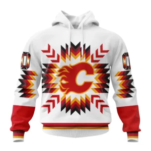Hoodie NHL Calgary Flames Special Design With Native Pattern St2302 QTNHL080524A1588HD