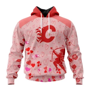 Hoodie NHL Calgary Flames Special Gift For Valentines Day St2402 QTNHL080524A972HD